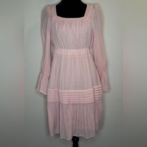 Listicle Soft Pink Long Sleeve Dress